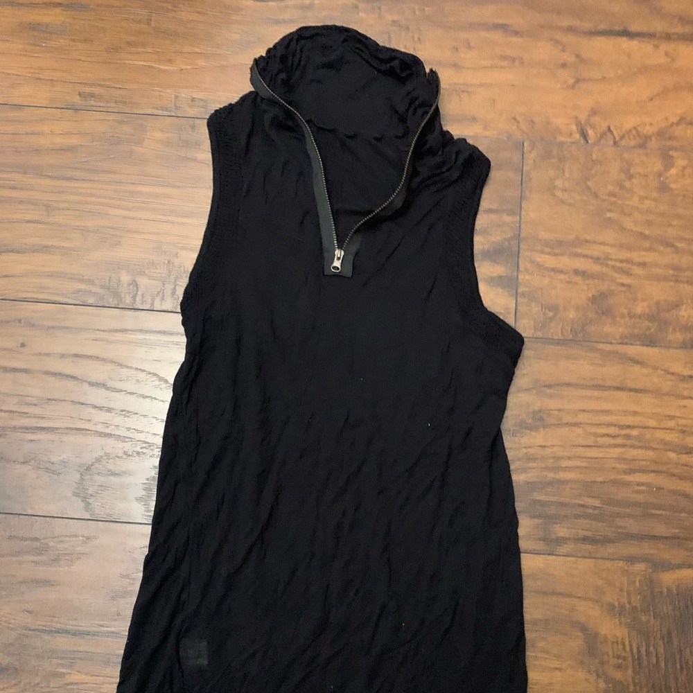 Sleeveless Zip Up Tank